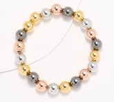 David Markstein Multicolor Bronze 10mm Beaded Bracelet, Small/Average